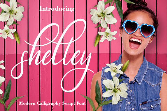 Shelley Font Poster 1