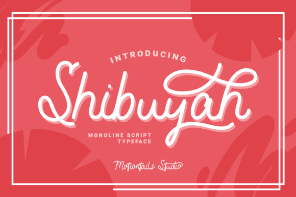 Shibuyah Font Poster 1