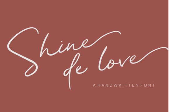 Shine De Love Font Poster 1