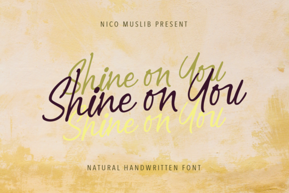 Shine on You Font Poster 1