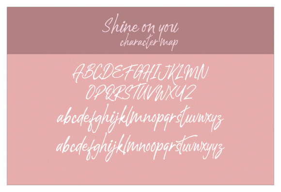 Shine on You Font Poster 7