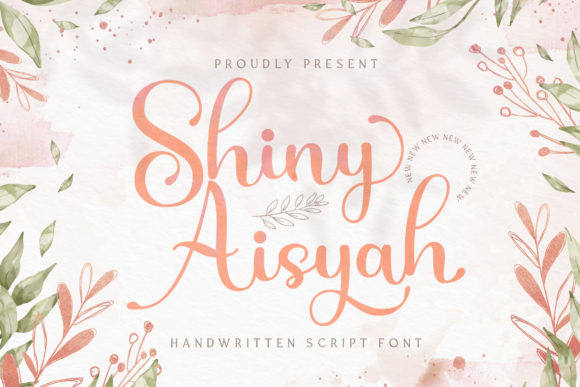 Shiny Aisyah Font Poster 1