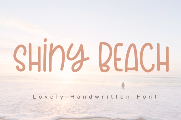Shiny Beach Font Poster 1