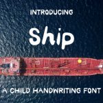 Ship Font Poster 1