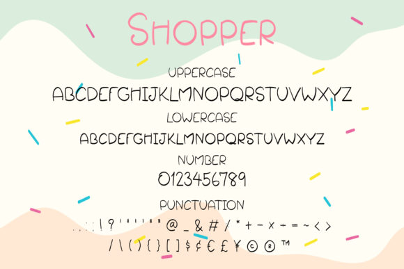 Shopper Font Poster 3