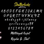 Shutterlocks Font Poster 7