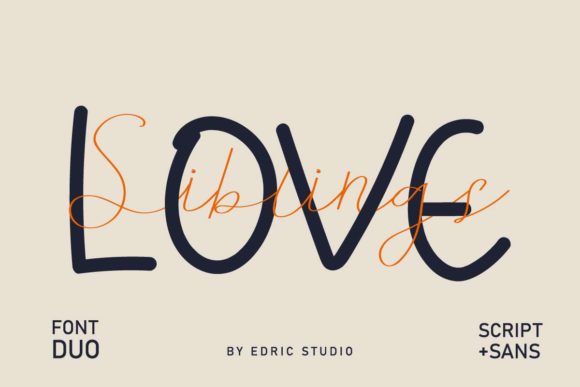 Siblings Love Font Poster 2