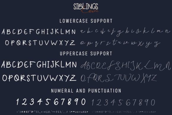 Siblings Love Font Poster 10