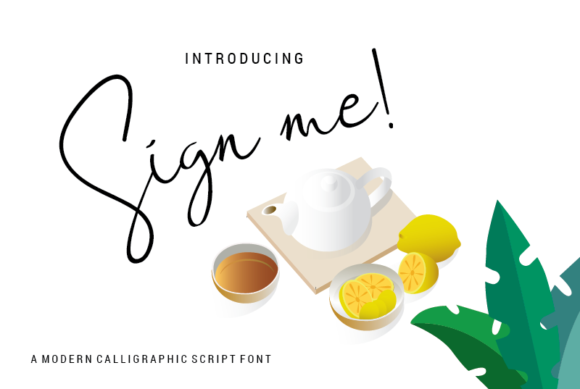 Sign Me! Font Poster 1