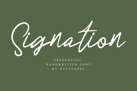 Signation Font Poster 1