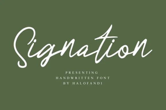 Signation Font Signation Font Poster 1
