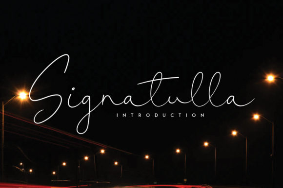 Signatulla Font Poster 1