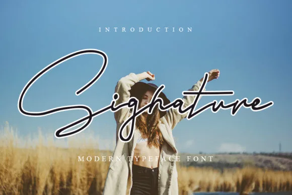 Signature Font Signature Font Poster 1