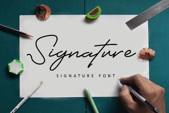 Signature Font Poster 1