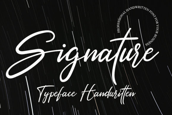 Signature Font Poster 1