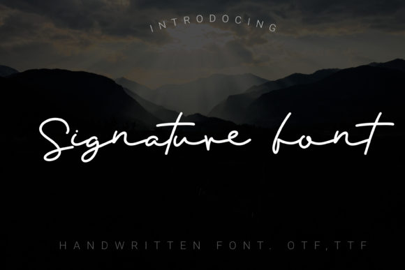 Signature Font