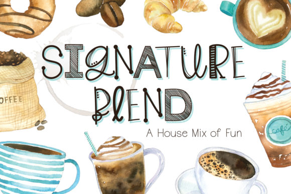 Signature Blend Font Poster 1