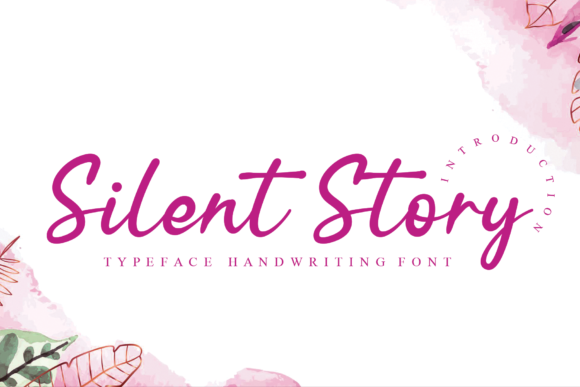 Silent Story Font Poster 1