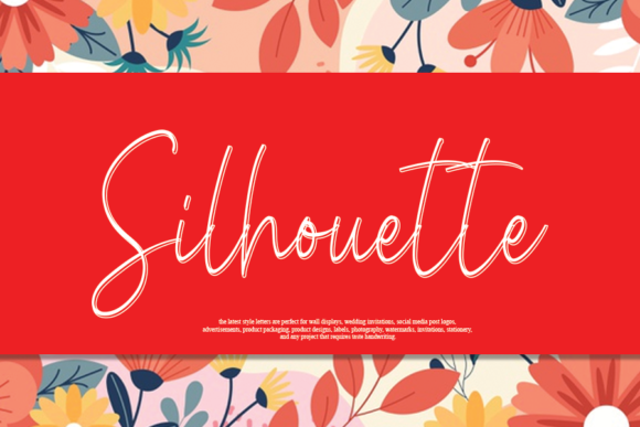 Silhouette Font Poster 1