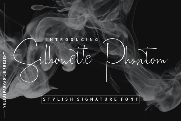 Silhouette Phantom Font Poster 1