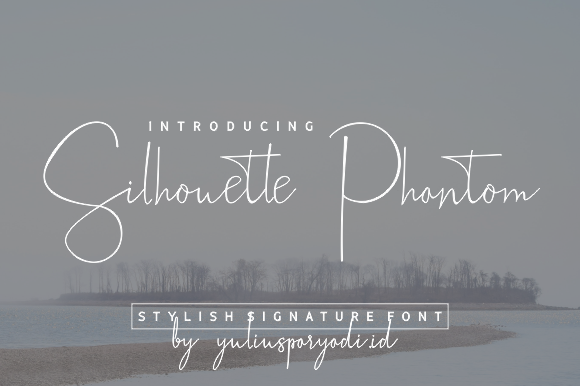 Silhouette Phantom Font Poster 11