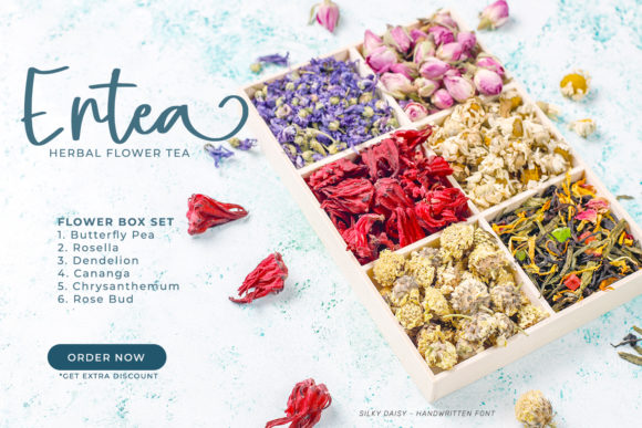 Silky Daisy Font Poster 8