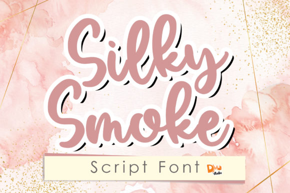 Silky Smoke Font Poster 1