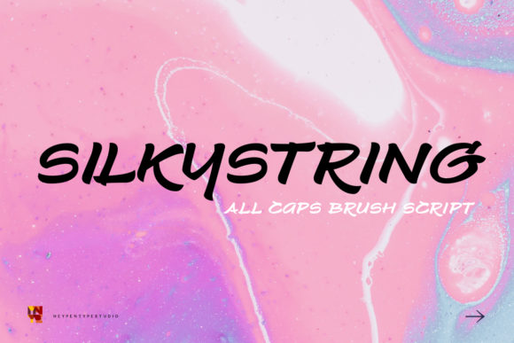 Silkystring Font Poster 1