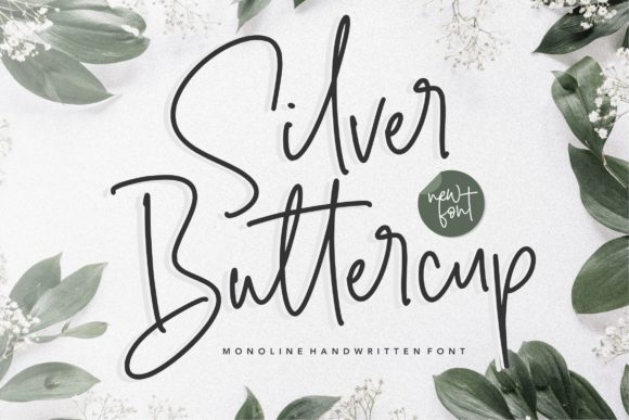 Silver Buttercup Font Poster 1