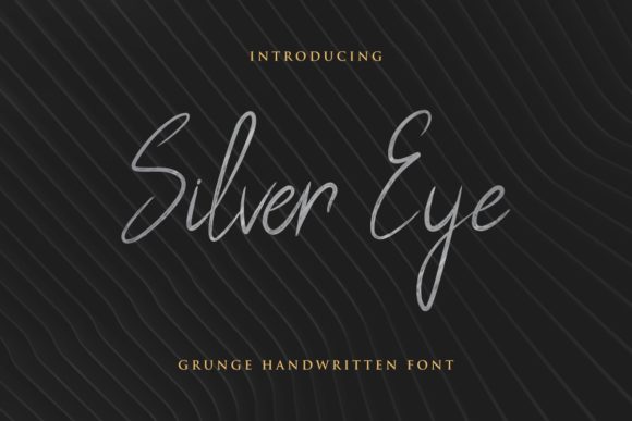 Silver Eye Font Poster 1