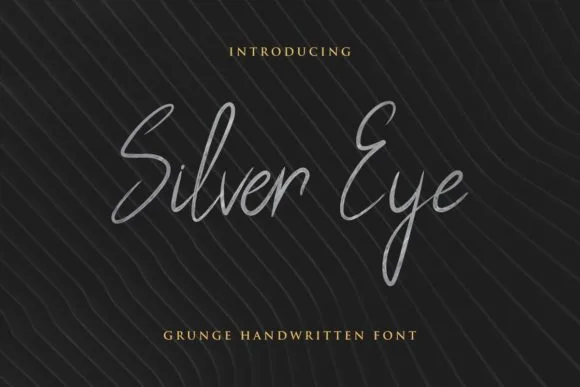 Silver Eye Font Poster 1