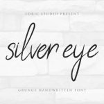 Silver Eye Font Poster 2