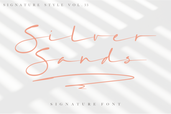 Silver Sands Font Poster 1