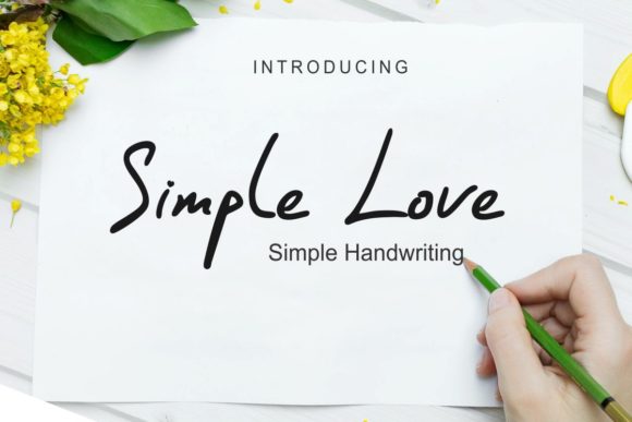 Simple Love Font Poster 1