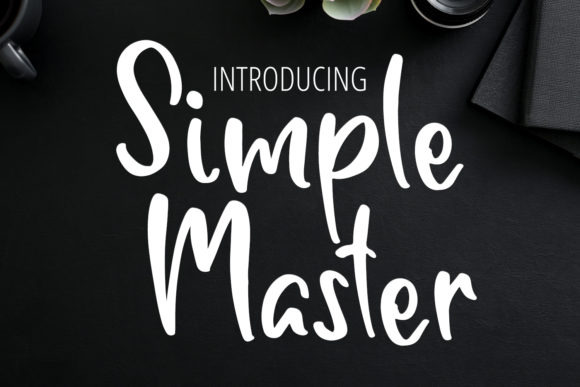 Simple Master Font Poster 1