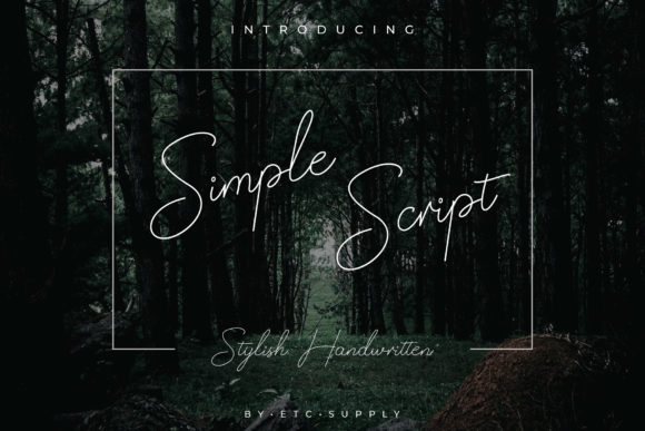 Simple Script Font