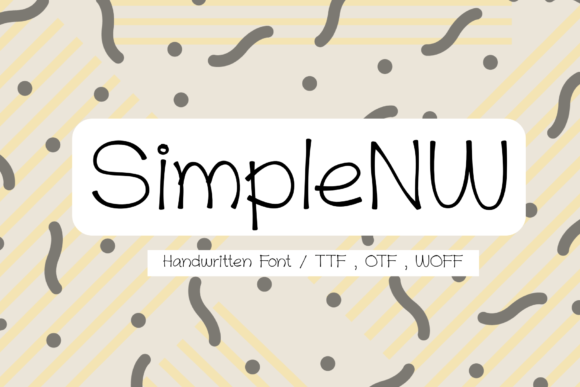 SimpleNW Font Poster 1