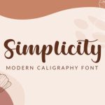 Simplicity Font Poster 1