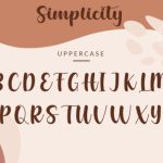 Simplicity Font Poster 13