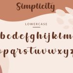 Simplicity Font Poster 10