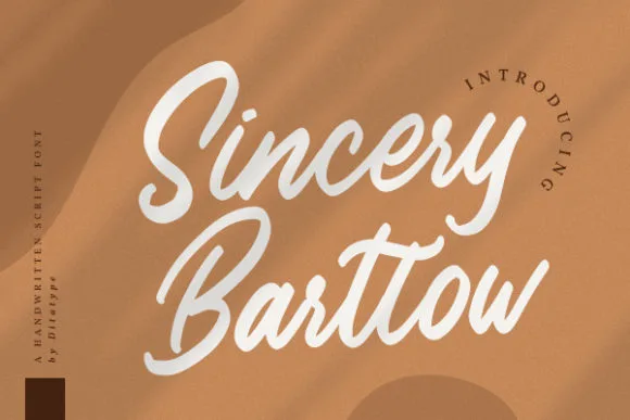 Sincery Bartlow Font Sincery Bartlow Font Poster 1