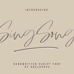 Sing Song Font Poster 1