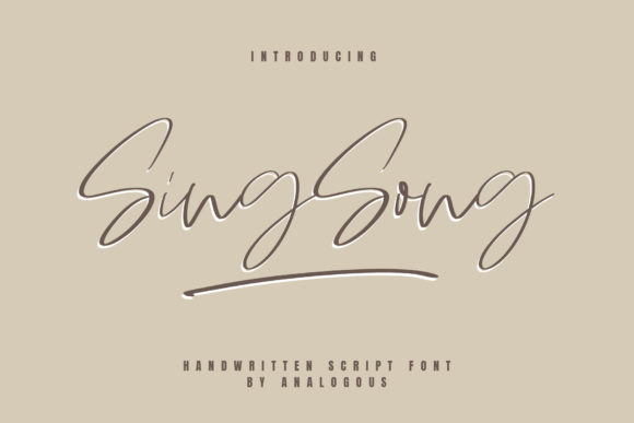 Sing Song Font Poster 1