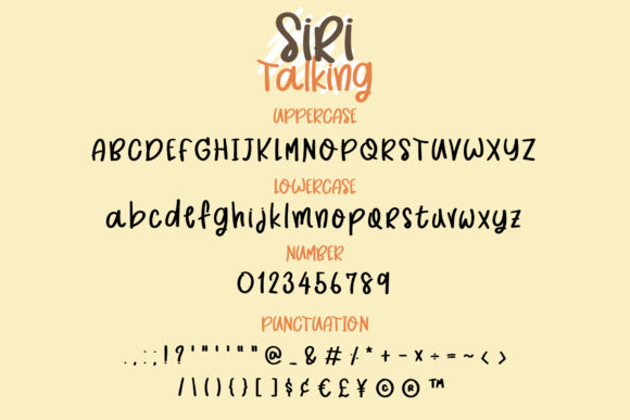 Siri Talking Font Poster 3