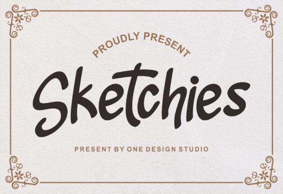Sketchies Font Poster 1