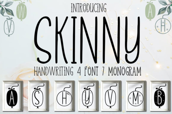 Skinny Font Poster 1
