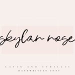 Skylar Rose Font Poster 1