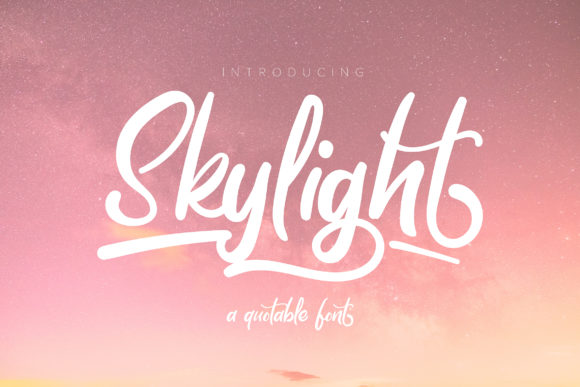 Skylight Font Poster 1