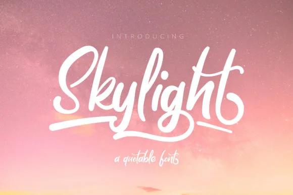 Skylight Font Poster 1