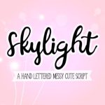 Skylight Font Poster 1